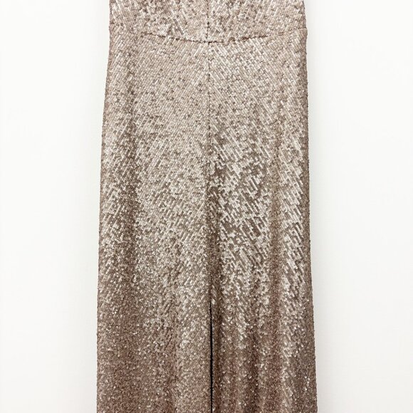 Jenny Yoo Collection Zelda Sequin Maxi Dress Size 8 Hazel Sleeveless Formal - Picture 4 of 12